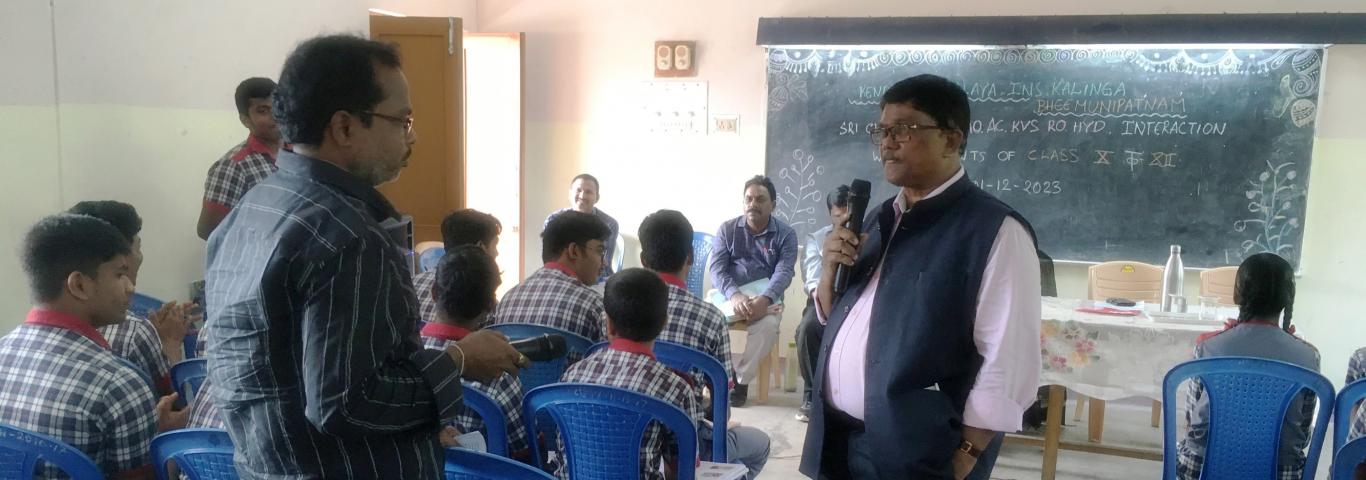 Asst Commissioner  Shri. CH PRASADA RAO Interaction with Board Class Students & Parents